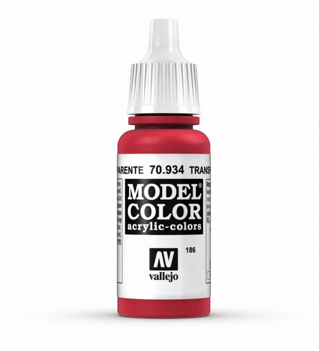 VALLEJO 70.934 Model Color 186 Transparent Red 17 ml