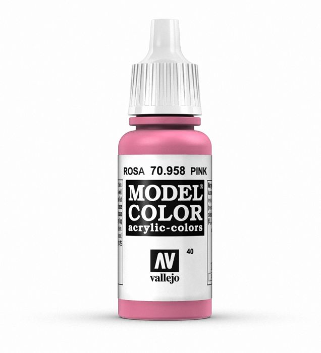 Vallejo 70958 Model Color 040 Pink 17ml