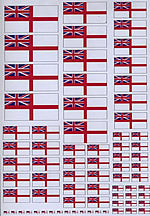 Becc Decals VGB02 - GB White Ensign - Modern - Various Sizes