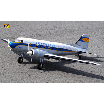 VQ Douglas DC-3 (Lufthansa) 70.8 Inch Wingspan (EP/GP) ARF