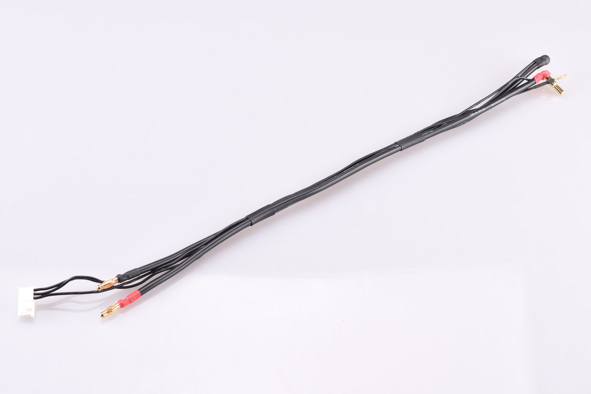 Vampire Racing - 2S Charging Lead - All Black - 40cm long - graded 4/5mm + 7PIN-PQ Plug