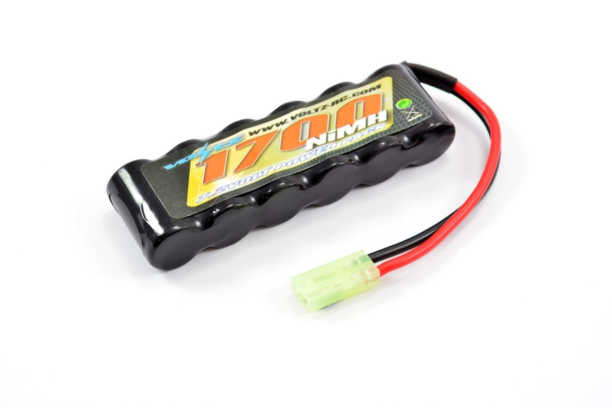 VOLTZ STRAIGHT PACK 7.2V 1700MAH NIMH W/MINI TAMIYA