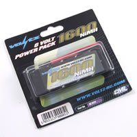 VOLTZ 1600mah 6.0V Nimh RECEIVER PACK STRAIGHT (JR PLUG)