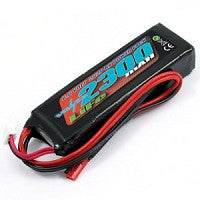 VOLTZ 2300mah 2S 6.6V RX LiFe STRAIGHT BATTERY PACK