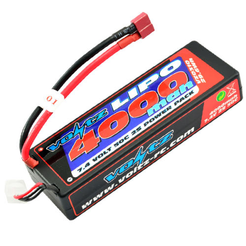 VOLTZ 4000mah HARD CASE 7.4V 30C LIPO STICK PACK