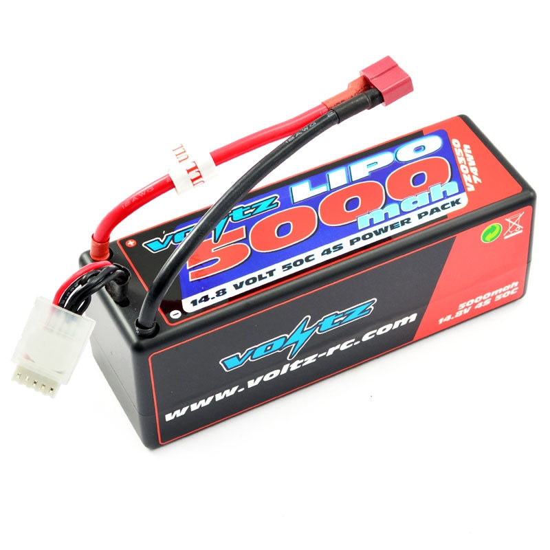 VOLTZ 5000mah HARD CASE 14.8V50C LIPO STICK PACK