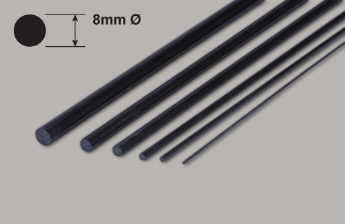Carbon Fibre Rod - 8x1000mm