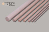 Ramin Dowel - 3/16 x 36 Inch/4.76x914mm