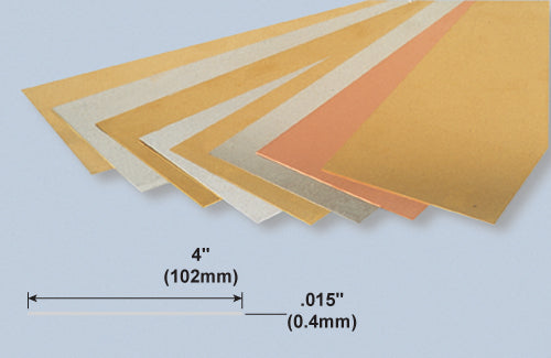 K&S Aluminium Sheet .016x4x10 Inch/0.4x102x254mm