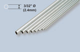 Aluminium Tube  3/32x36 Inch/2.38x914mm