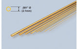 0.81 inch 2.06mm Brass Rod 3pcs