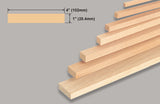 Balsa Block 1x4x36 Inch/25.4x102x914mm