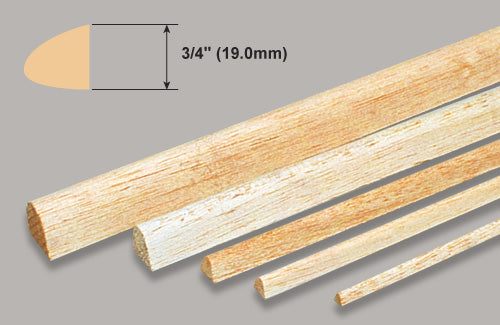 Balsa L.Edge - 3/4x36 Inch/19.0x914mm (L350)