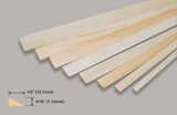 Balsa T.Edge 3/16x1/2x36 Inch/4.76x12.7