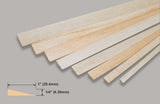 Balsa T.Edge 1/4x1x36 Inch / 6.35x25.4