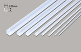 Plastic Angle Size 1.2mm x 254mm 10 pieces