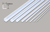 Plastic Angle Size 4.8mm x 610mm 5 pieces