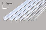 plastic Angle 6.4mm x 610mm 5 pieces Angle - 6.40 x 6.40 x 610mm