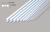 Plastic Beams 12.7mm x 380mm 4 pieces I Beam - 12.70 x 6.40 x 375mm