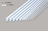 Plastic Beams 6.4mm x 610mm 5 pieces I Beam - 6.40 x 3.20 x 610mm