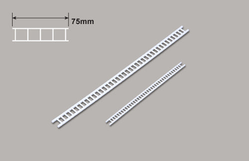 Plastruct N Ladder x 75mm 90671 Plastic Ladders 2mm scale 90mm length x 2