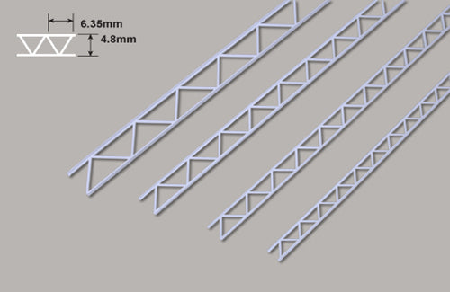 plastic Open Web Truss Section 4.80mm x 154mm 2 pieces