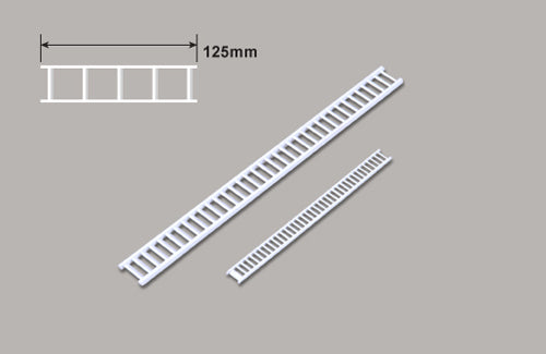 Plastruct Styrene HO Scale 1/100 Stair x 125mm Stairs x 2 90662