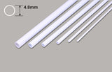 Plastruct Styrene Round Tubing - 4.8 Diameter x 375mm