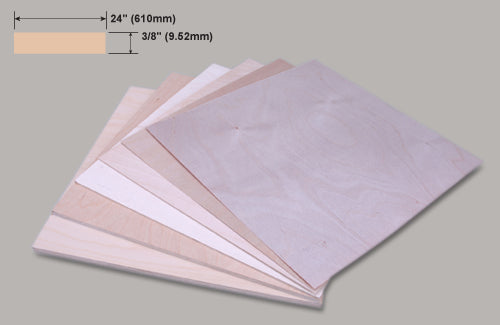 Slec Ply - 3/8 x 12 x 24 Inch /9.52x305x610mm