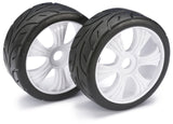 Wheel Set LP Buggy Street white 1:8 (2)