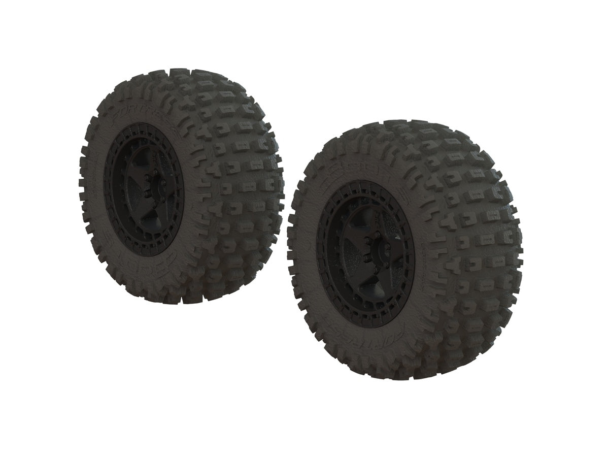 Fortress SC Tire Set Glued Black (2)