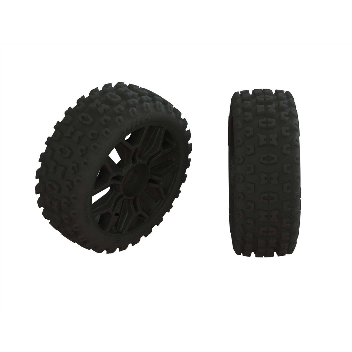 Arrma DBOOTS 2HO Tire Set Glued Black (2)