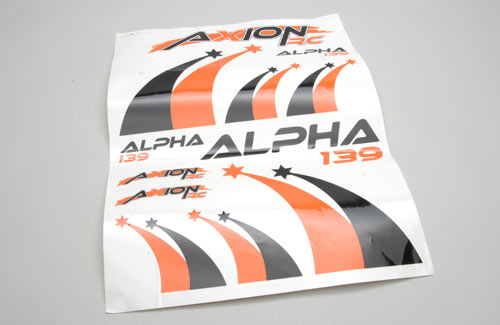 Decal Sheet(Orge-Blk)Alpha 139 BL 3