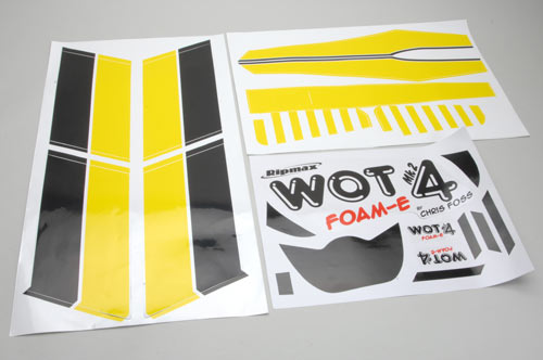 Decal Set Yellow - WOT4 Foam-E