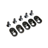 EngineMntInsert&Screws BLK 21T(5): 5ive-T 2.0