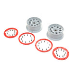 Wheels Silver Red Bead Lock (2): DBXL-E 2.0