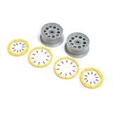 Wheels Silver Yellow Beadlock (2): DBXL 2.0