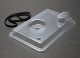 Radio box lid (clear)/ rubber gasket (1) (for use with remot