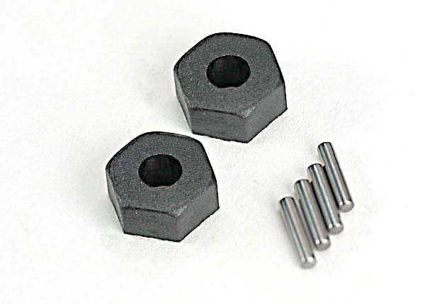 Wheel hubs hex (2)/ stub axle pins (2)