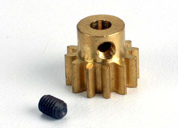 Gear 12-T pinion (32-p)/ set screw (Brass)