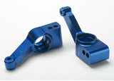 Carriers stub axle (blue-anodized 6061-T6 aluminum)(rear)(2