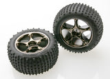 Tires & wheels  assembled (Tracer 2.2 Inch black chrome rear)