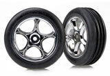 Tires & wheels assembled (Tracer 2.2 Inch chrome wheels Alias