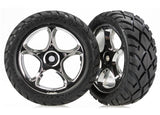 Tires & wheels assembled (Tracer 2.2 Inch chrome wheels Anacon