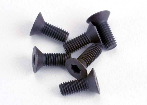 Screws 3x8mm countersunk machine  (hex drive)