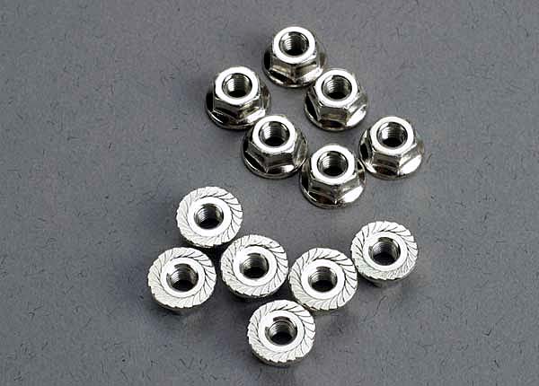 Nuts 3mm flanged