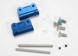 Mounts suspension arm (blue-anodized 6061-T6 aluminum)(rear