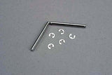 Suspension pins 2.5x31.5mm (king pins) w/ E-clips (2) (str