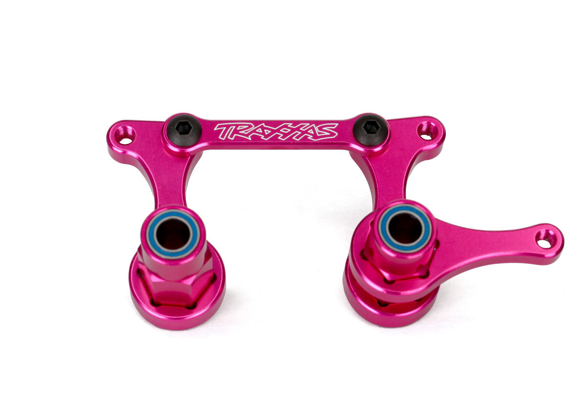 Steering bellcranks drag link (pink-anodized T6)(assembled)