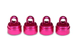 Shock caps aluminum (pink-anodized) (4) (Ultra Shocks)